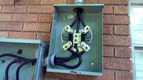 how to hook up electric meter box|meter to panel wiring distance.